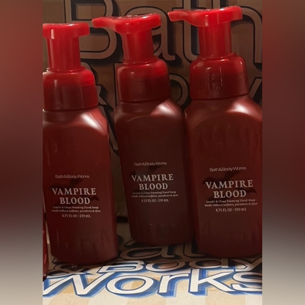 Bath And Body Works VAMPIRE BLOOD Foaming Hand Soap x3